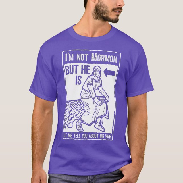 T-shirt Funny Mormon LDS Livre de Mormon Missionnaire (Devant)