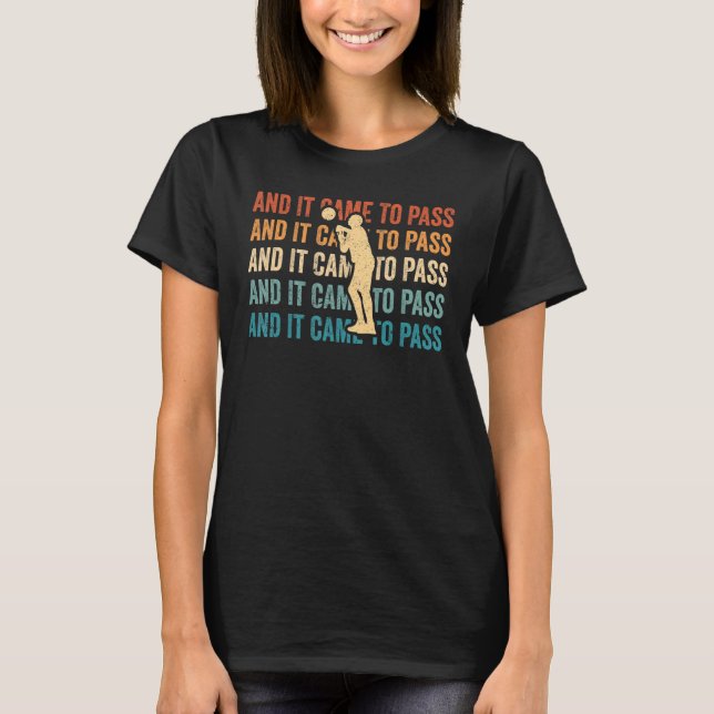 T-shirt Funny Mormon Missionary LDS Basketball And It Came (Devant)