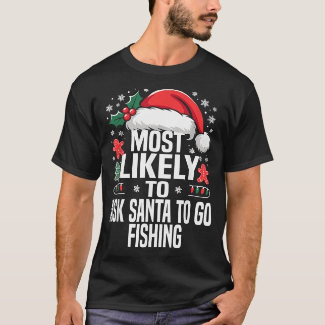 T-shirt Funny Most Likely To Christmas Family Pajama Match (Devant)