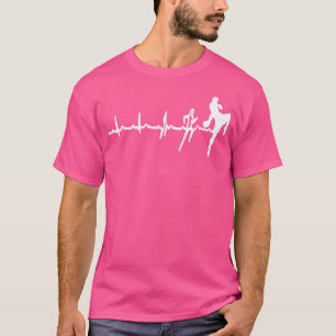 T-shirt Funny Muay Thai Heart Heart Kickboxing Love