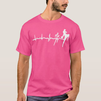 T-shirt Funny Muay Thai Heart Heart Kickboxing Love