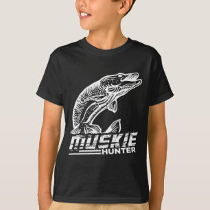 T-shirt Funny Muskellunge Poisson Muskie Hunkie Pêche au
