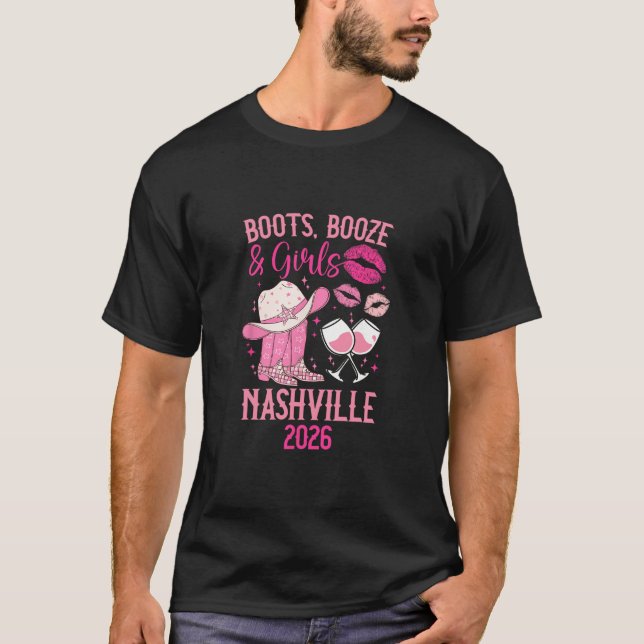 T-shirt Funny Nashville Girls Trip 2026 Girls Vacation Nas (Devant)