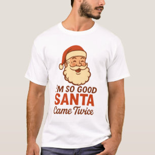 T-shirt Funny Naughty Père Noël Noël Vacances adultes