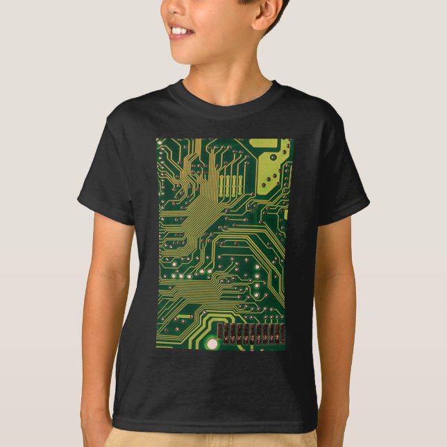 T-shirt Funny Nerdy Ordinateur Carte mère (Devant)