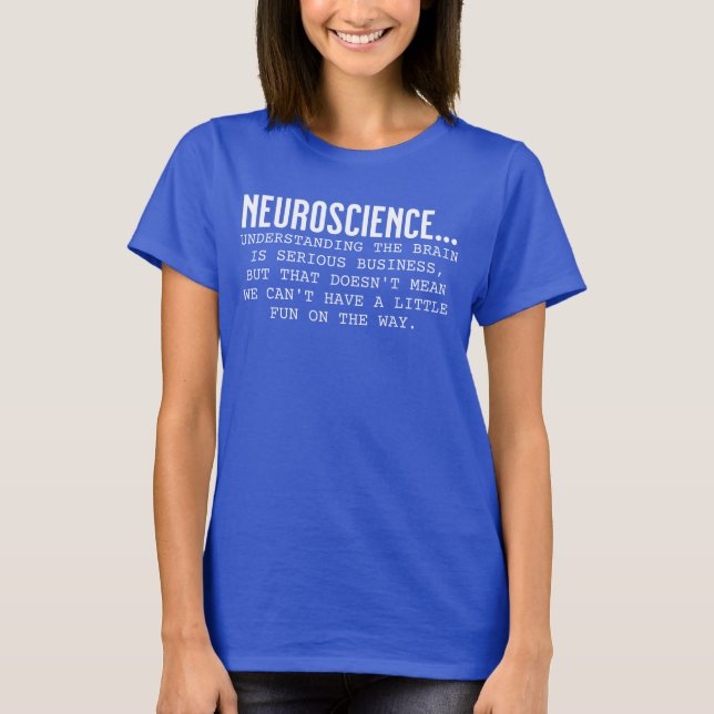 T-shirt Funny Neuroscience Définition Neuro Infirmière (Devant)