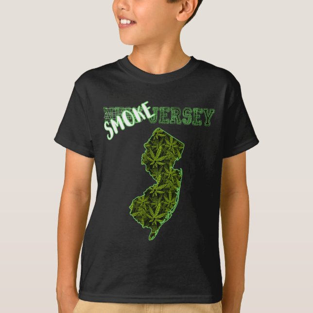 T-shirt Funny New Jersey Weed Weed Culture  (Devant)
