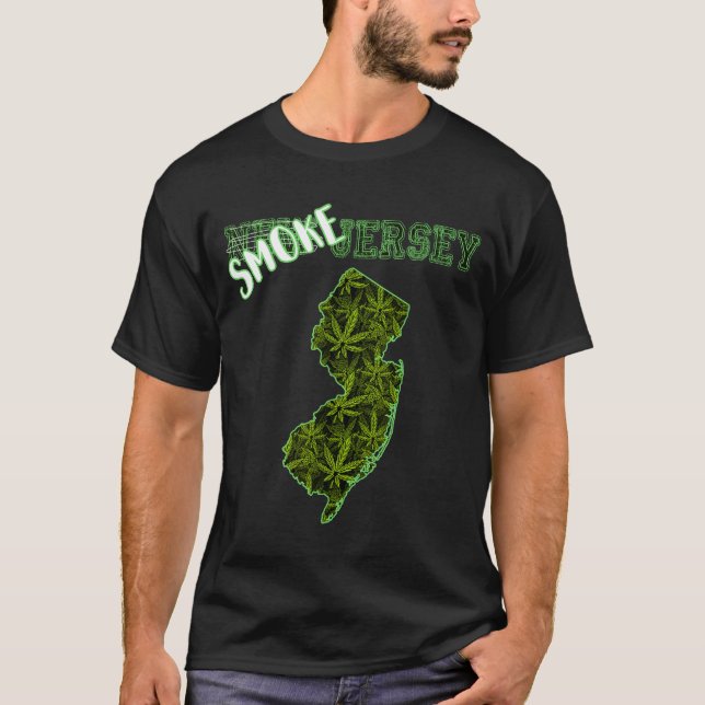 T-shirt Funny New Jersey Weed Weed Culture  (Devant)