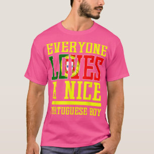 T-shirt Funny Nice Portugais Garçon Portugal Fière Mème Gi