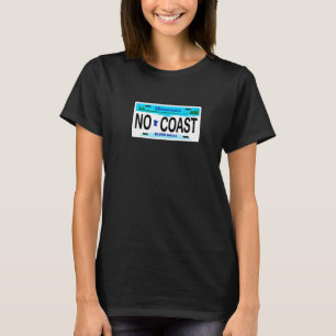 T-shirt Funny No Coast Minnesota MN Licence Plate Cadeau G