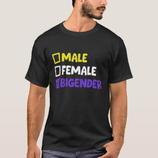 T-shirt Funny Non-binaire Et Bigender