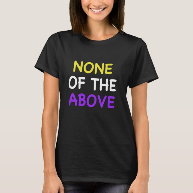 T-shirt Funny Nonbinary Pride Genderqueer (Devant)