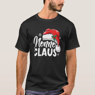 T-shirt Funny Nonno Claus Pajamas de Noël Famille Noël Sa