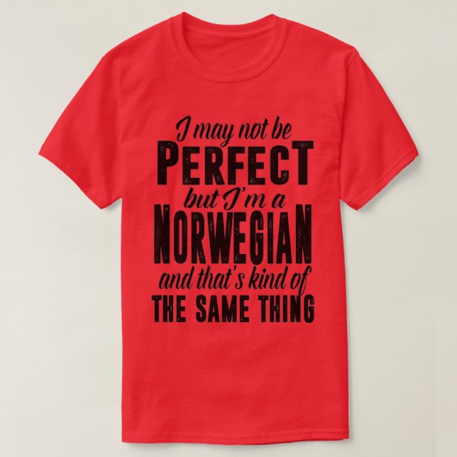 T-shirt Funny Norvège Norwegian Gift Viking t  (Design devant)
