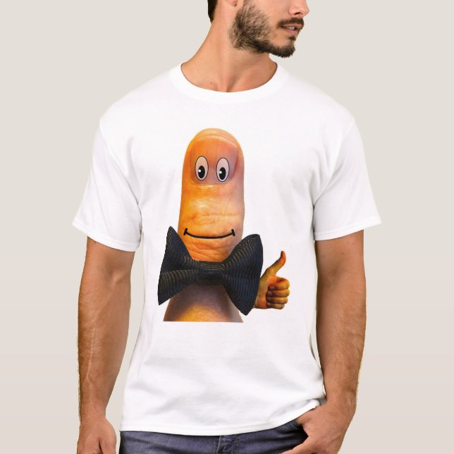 T-shirt Funny Novelty Ados College M. Thumbs Up (Devant)