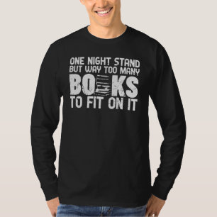 T-shirt Funny One Night Stand Book Sarcasm