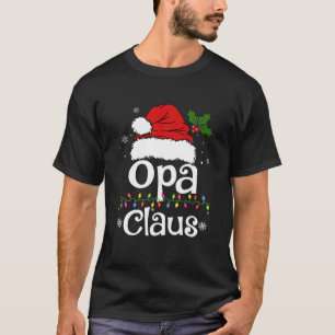 T-shirt Funny Opa Claus Pyjamas de Noël Père Noël