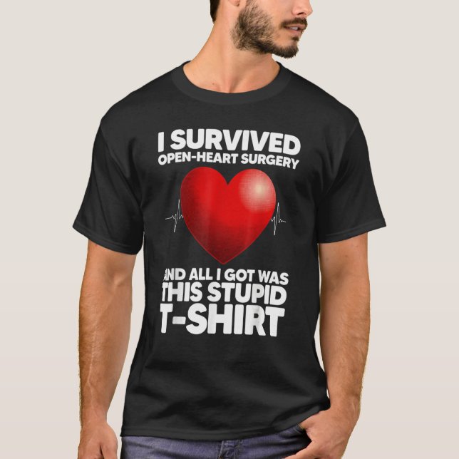 T-shirt Funny Open Heart Chirurgie Art Pour Hommes Femmes  (Devant)