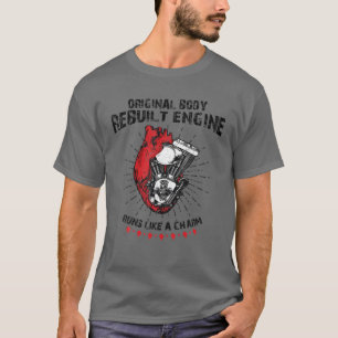 T-shirt Funny Open Heart Chirurgie Corps original reconstr