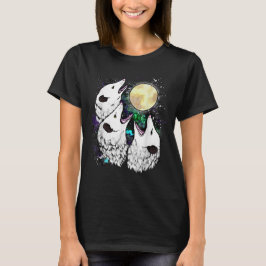 T-shirt Funny Opossum Moon Cute Screaming Possum Shirt 