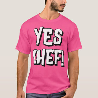 T-shirt Funny Oui Chef en cadeau pour les fans de cuisine 
