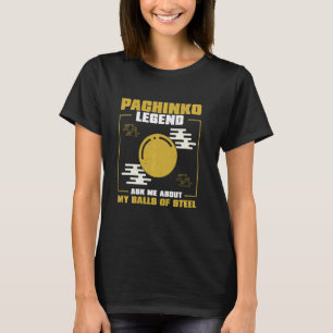 T-shirt Funny Pachinko Legend Pour Japonais Arcade Game Pa