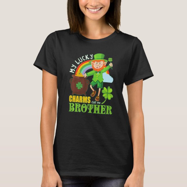 T-shirt Funny Paddy Day St patrick Lucky Charms Call Me B (Devant)