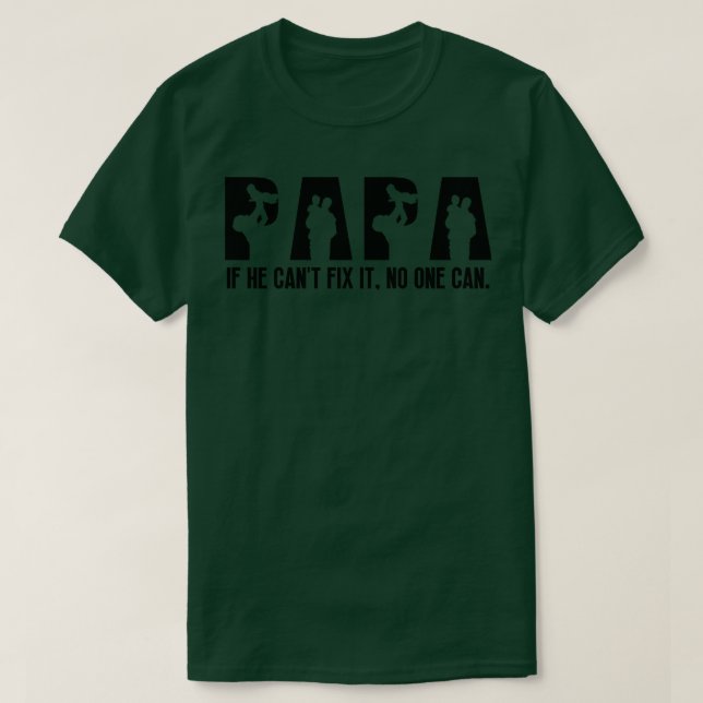 T-shirt Funny Papa Anniversaire (Design devant)
