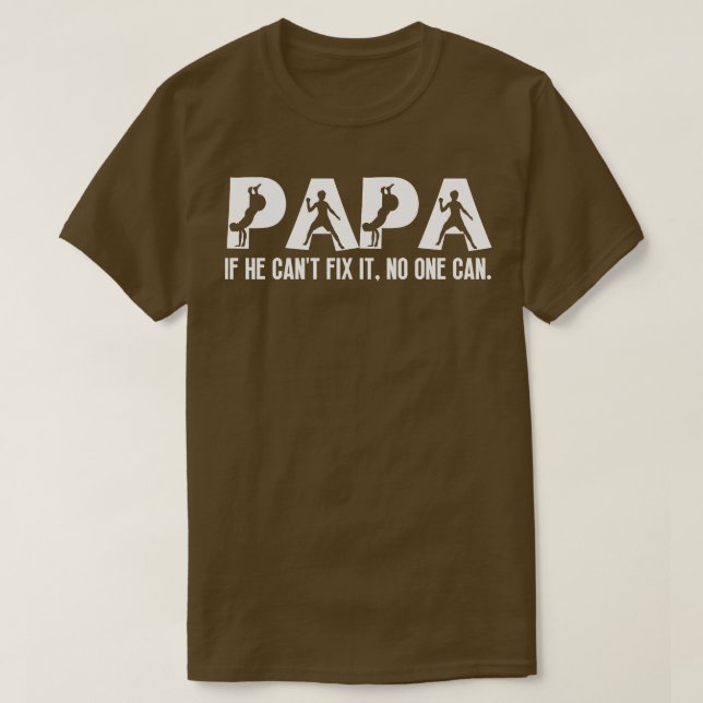 T-shirt Funny Papa Anniversaire 10 (Design devant)