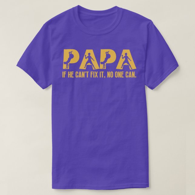 T-shirt Funny Papa Anniversaire 4 (Design devant)