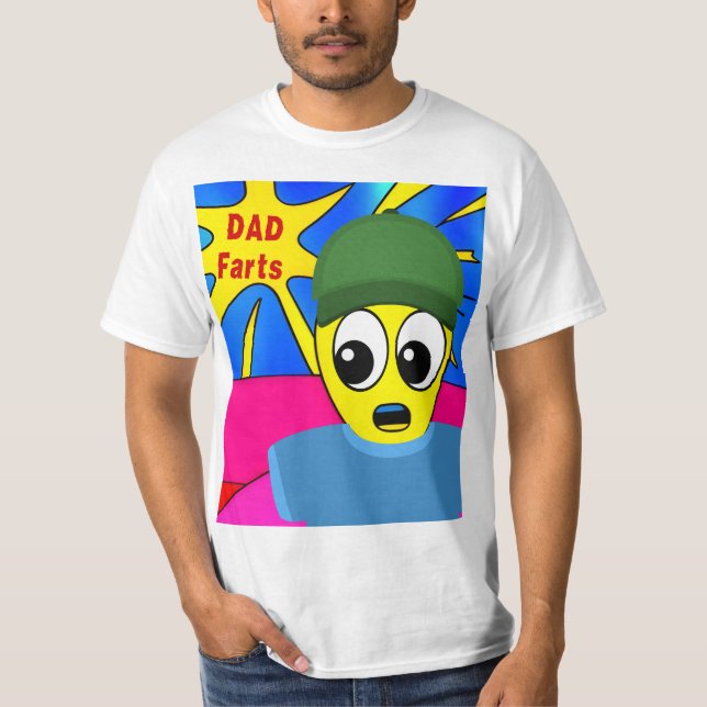 T-shirt Funny Papa Farts (Devant)