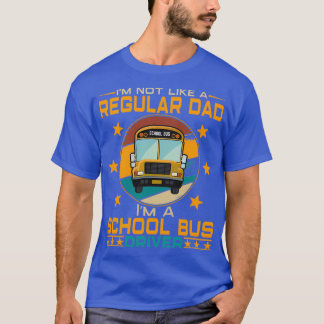 T-shirt Funny Papa School Bus Driver School Bus Driver Cad