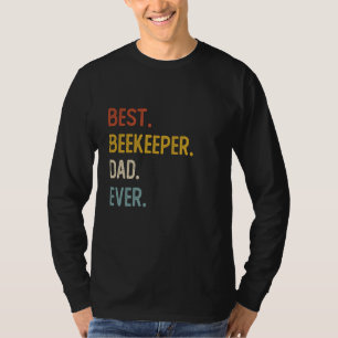 T-shirt Funny Papa Shirts Meilleur Beekeeper Papa Ever Shi