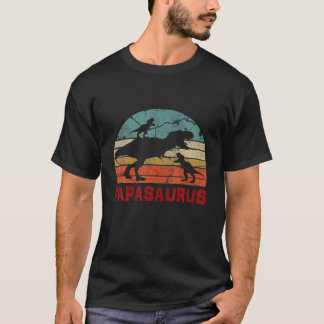 T-shirt Funny Papasaurus T Rex Xmas