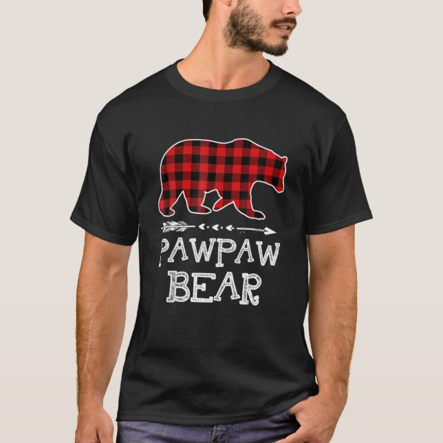 T-shirt Funny Pawpaw Bear Matching Family Christmas Bear R (Devant)