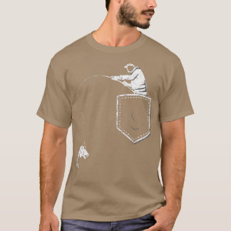 T-shirt Funny Pêcheur Poche T Pour Père & Gra