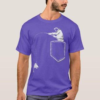 T-shirt Funny Pêcheur Poche T Pour Père & Gra
