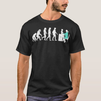 T-shirt Funny Pediatrics Doctor Evolution -échelle standar