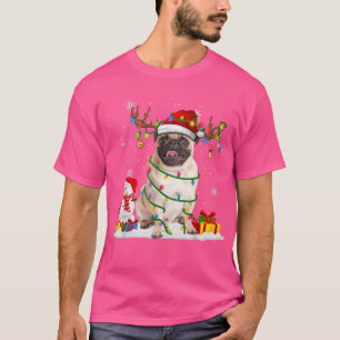 T-shirt Funny Père Noël Carlin Reindeer Fairy Light Joyeux