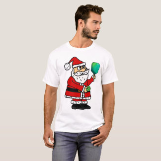 T-shirt Funny Père Noël Jouer au Pickleball Noël