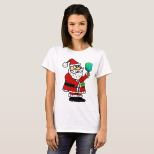T-shirt Funny Père Noël Jouer au Pickleball Noël