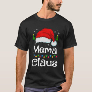 T-shirt Funny Père Noël Mema Claus Famille de jumelage de 