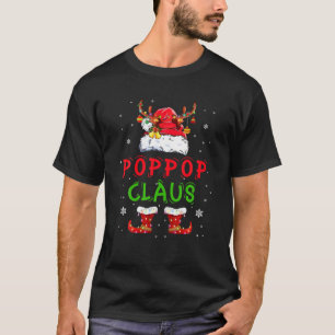 T-shirt Funny Père Noël Poppop Claus Cadeaux de famille de