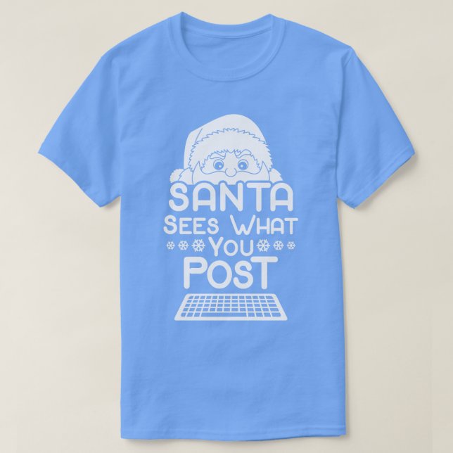 T-shirt Funny Père Noël Social Media Tiktok In (Design devant)