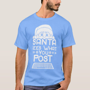 T-shirt Funny Père Noël Social Media Tiktok In
