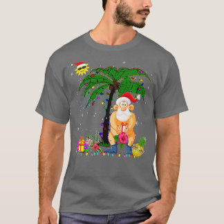 T-shirt Funny Père Noël Summer Swimsuit Funny Noël En Juil