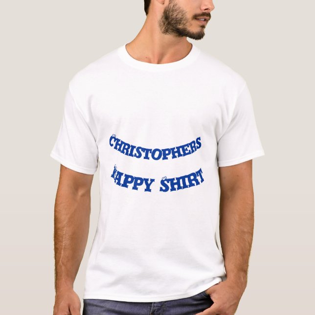 T-shirt Funny personnalisé heureux (Devant)