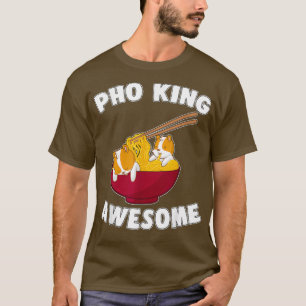 T-shirt Funny Pho King Awesome Kawaii Hamster nouilles
