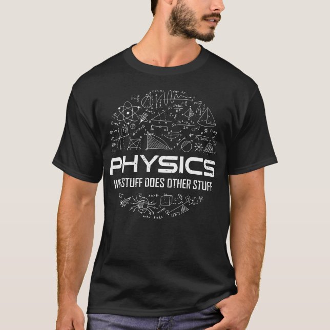 T-shirt Funny Physique Enseignant Physique Physique Humour (Devant)
