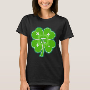 T-shirt Funny Pi Day Math Patricks Day Chance Shamrock Ver